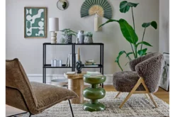 Beistelltisch Margo – Zylindrisches Design in warmem Naturton