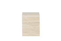 Beistelltisch Quadro – in Beige mit Steinoptik