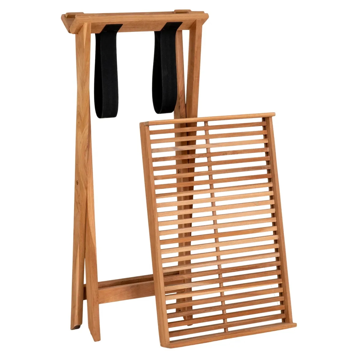 Beistelltisch Riviera aus Teakholz mit abnehmbarem Tablett