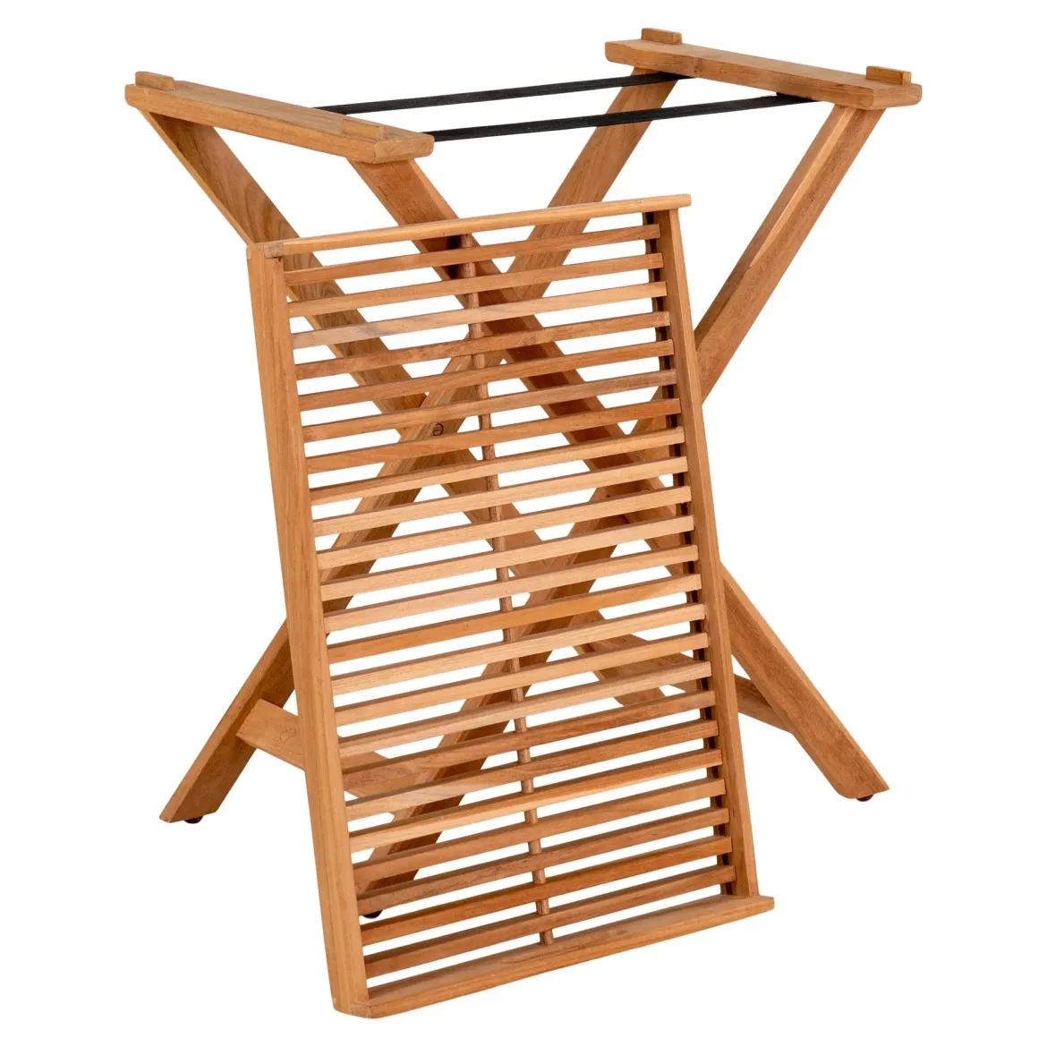 Beistelltisch Riviera aus Teakholz mit abnehmbarem Tablett