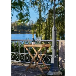 Beistelltisch Riviera aus Teakholz mit abnehmbarem Tablett