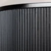 Beistelltisch Silva – in Schwarz mit Rillenoptik