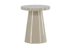 Beistelltisch Soria – Ø45 cm in Beige
