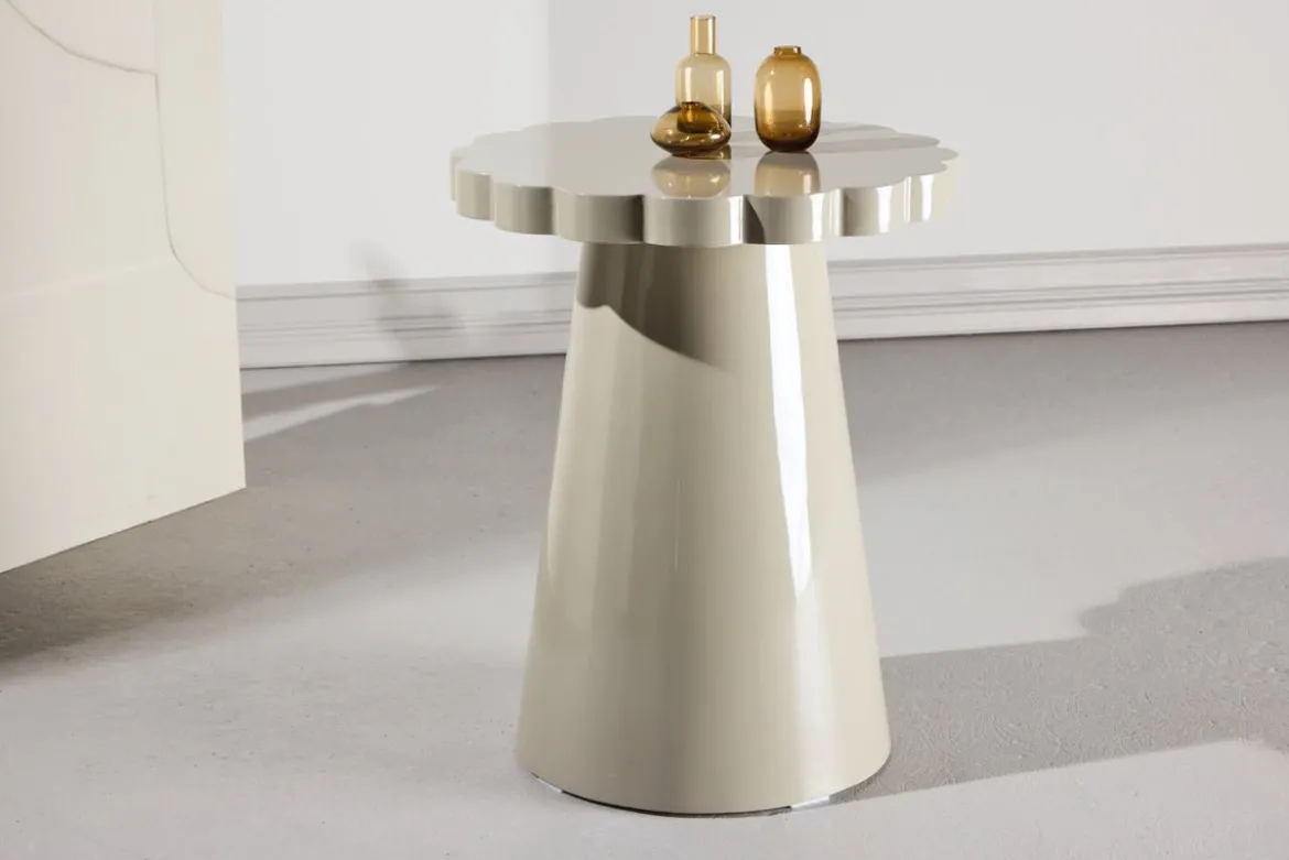 Beistelltisch Soria – Ø45 cm in Beige