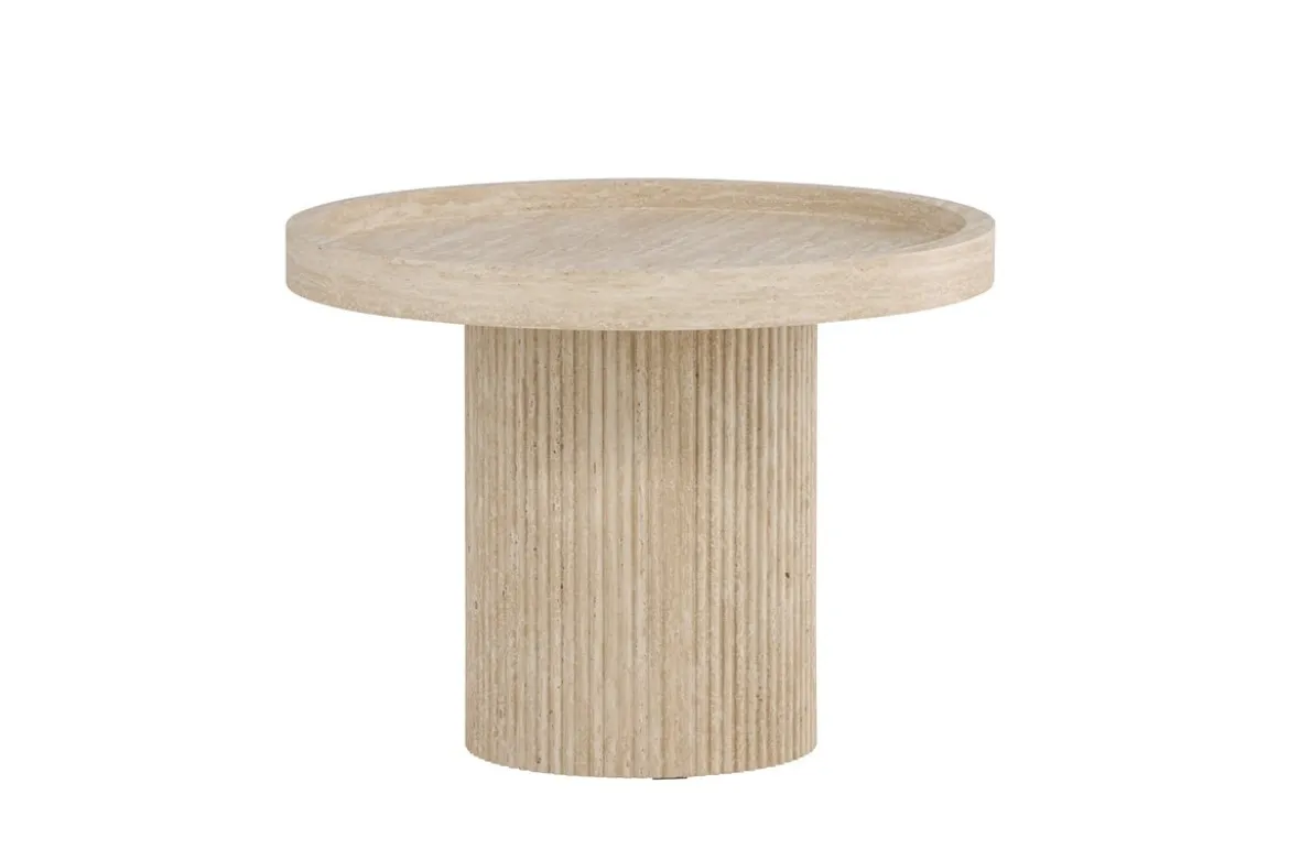 Beistelltisch Tavira – Ø60 cm in Beige