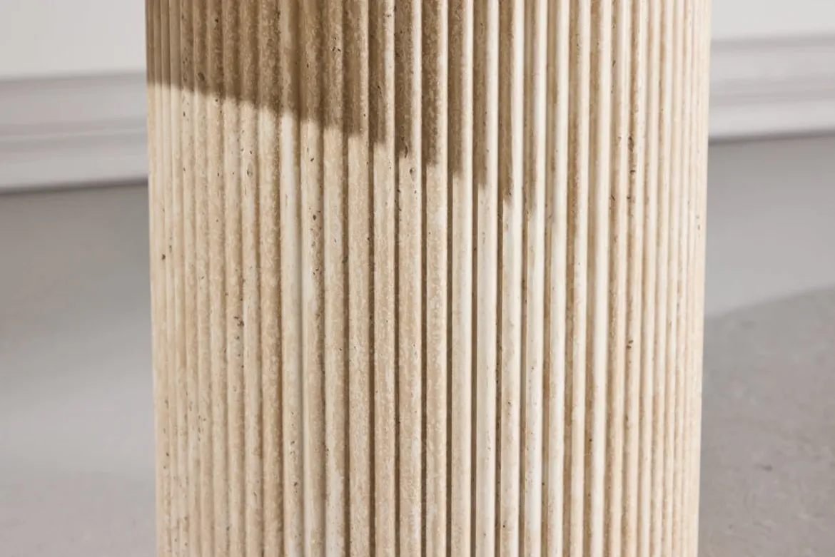 Beistelltisch Tavira – Ø60 cm in Beige