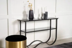 Beistelltisch Velo – modernes Design mit Glasplatte