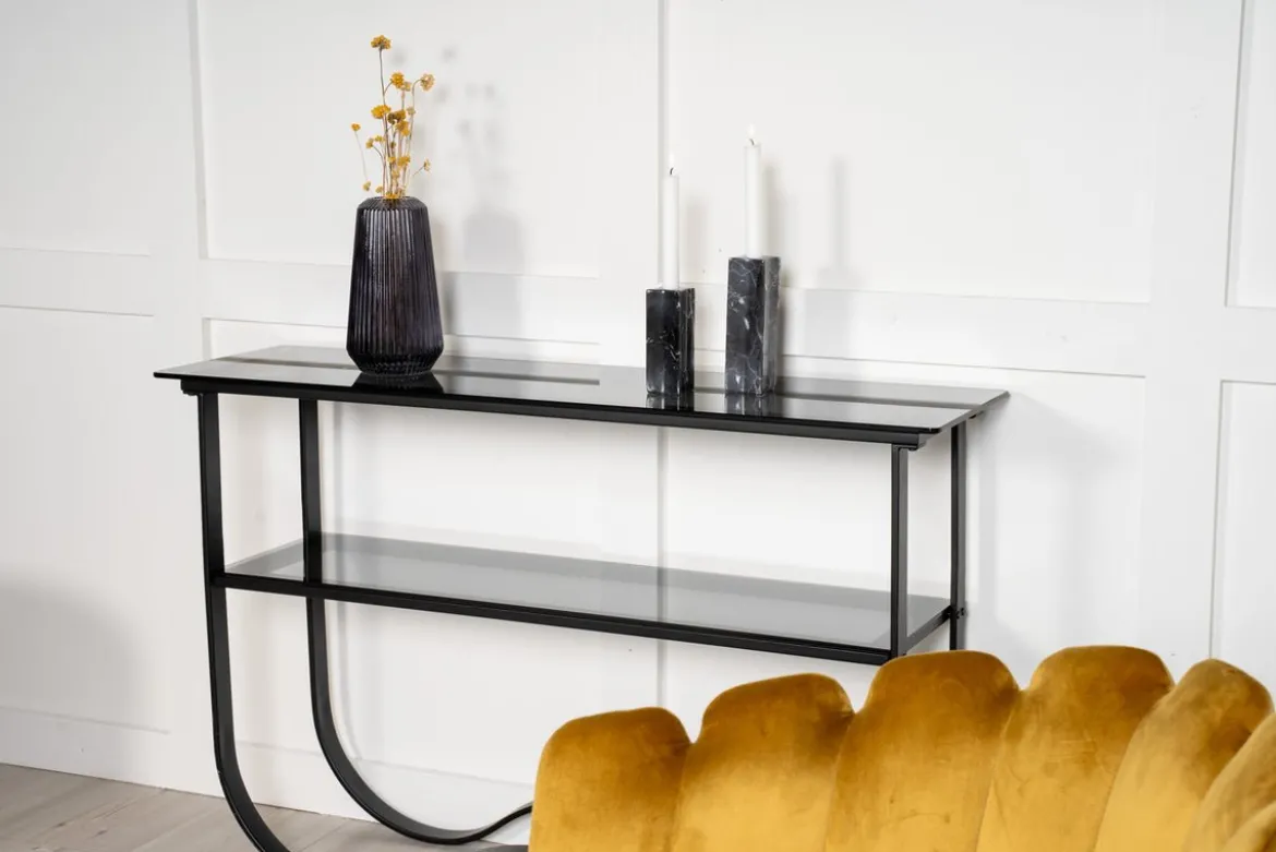 Beistelltisch Velo – modernes Design mit Glasplatte