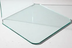 Beistelltisch Vetro – 45 × 45 cm in Klarglas