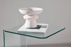 Beistelltisch Vetro – 45 × 45 cm in Klarglas