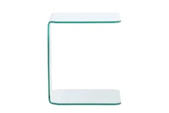 Beistelltisch Vetro – 45 × 45 cm in Klarglas