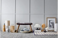 Überwurfdecke Lani – Blau, aus recycelter Baumwolle
