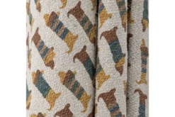 Überwurfdecke Louie - Bunt, aus recycelter Baumwolle