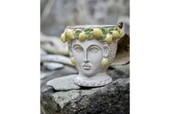 Blumentopf „Amalfi“ – Gelbes Steingut
