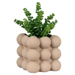 Blumentopf „Caviano“ – Verspieltes Kugeldesign aus Steingut
