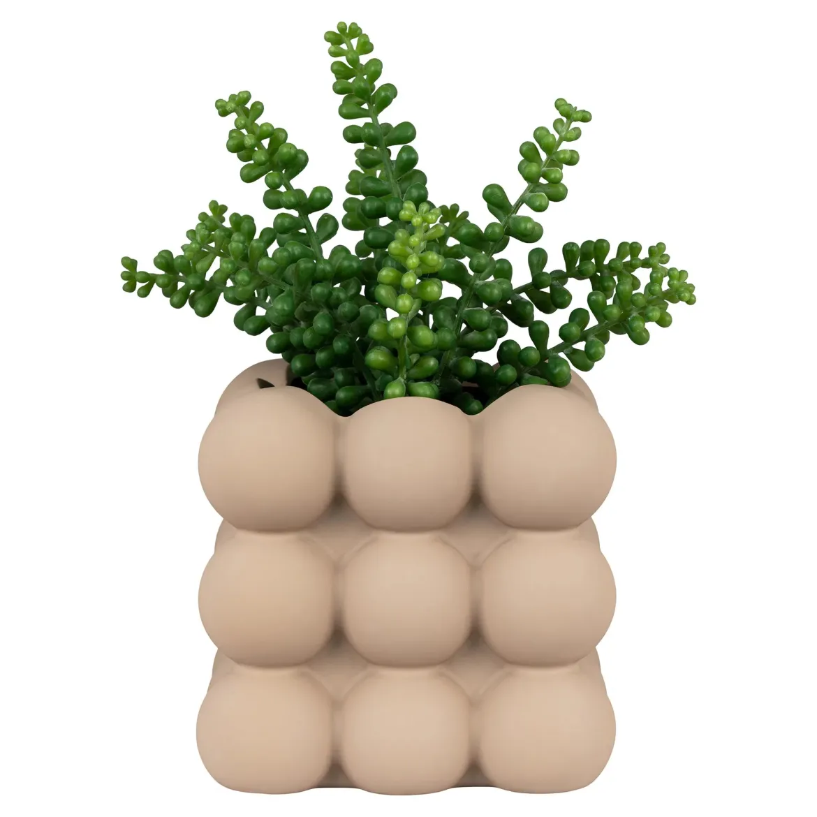 Blumentopf „Caviano“ – Verspieltes Kugeldesign aus Steingut