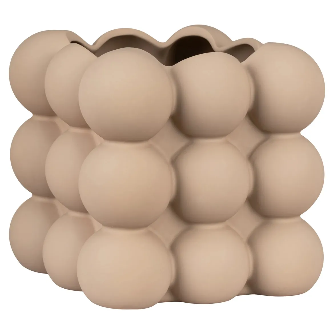 Blumentopf „Caviano“ – Verspieltes Kugeldesign aus Steingut