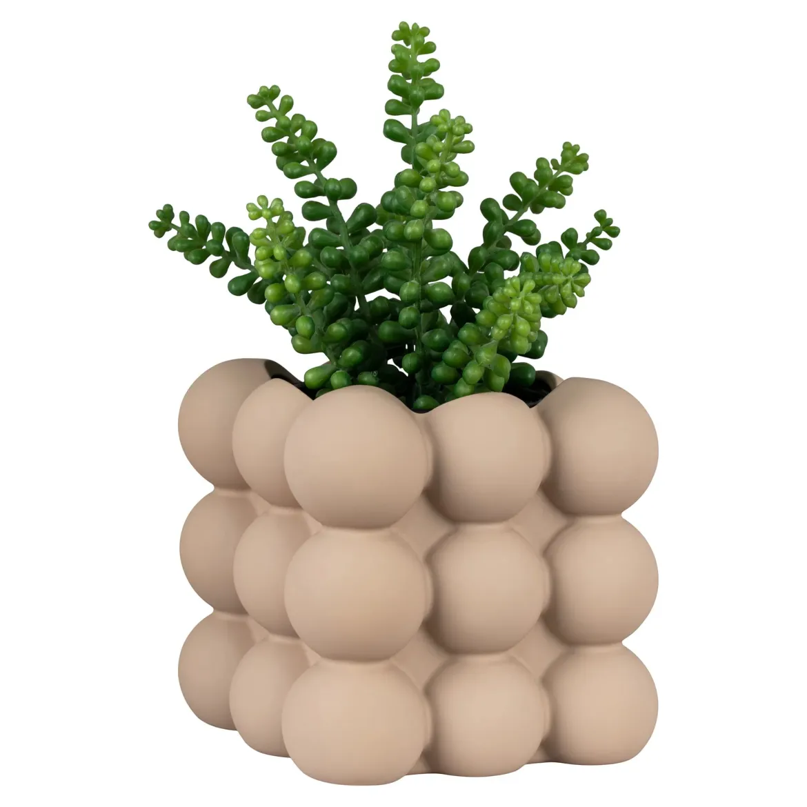 Blumentopf „Caviano“ – Verspieltes Kugeldesign aus Steingut