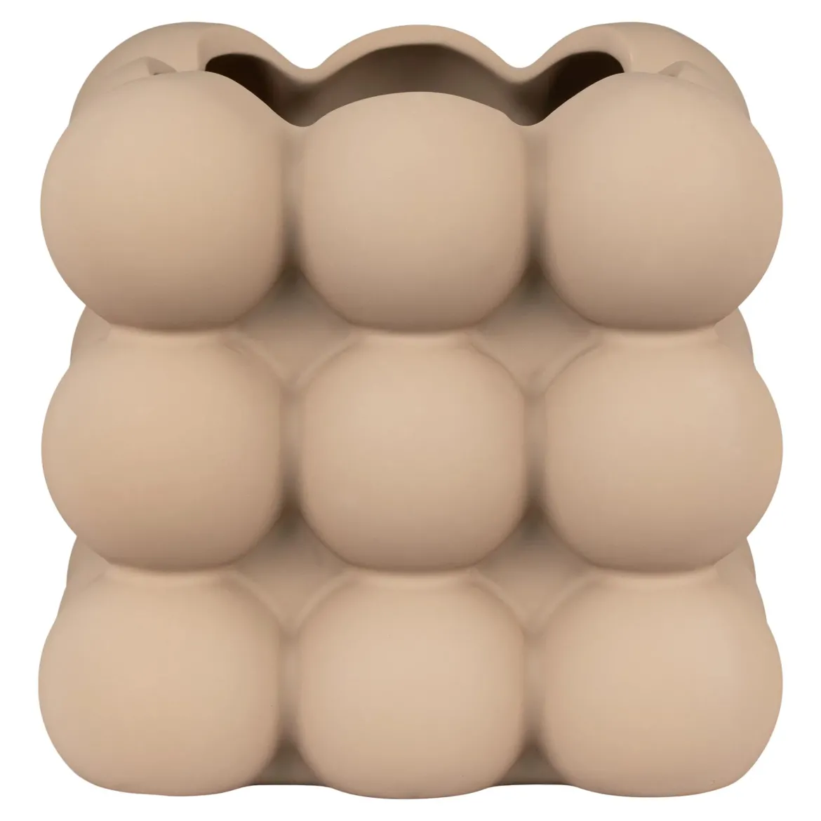 Blumentopf „Caviano“ – Verspieltes Kugeldesign aus Steingut