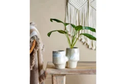 Blumentopf Doublepott – glasiertes Steingut