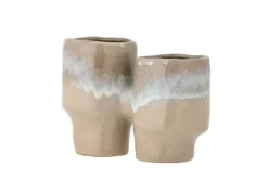 Blumentopf Doublepott – glasiertes Steingut
