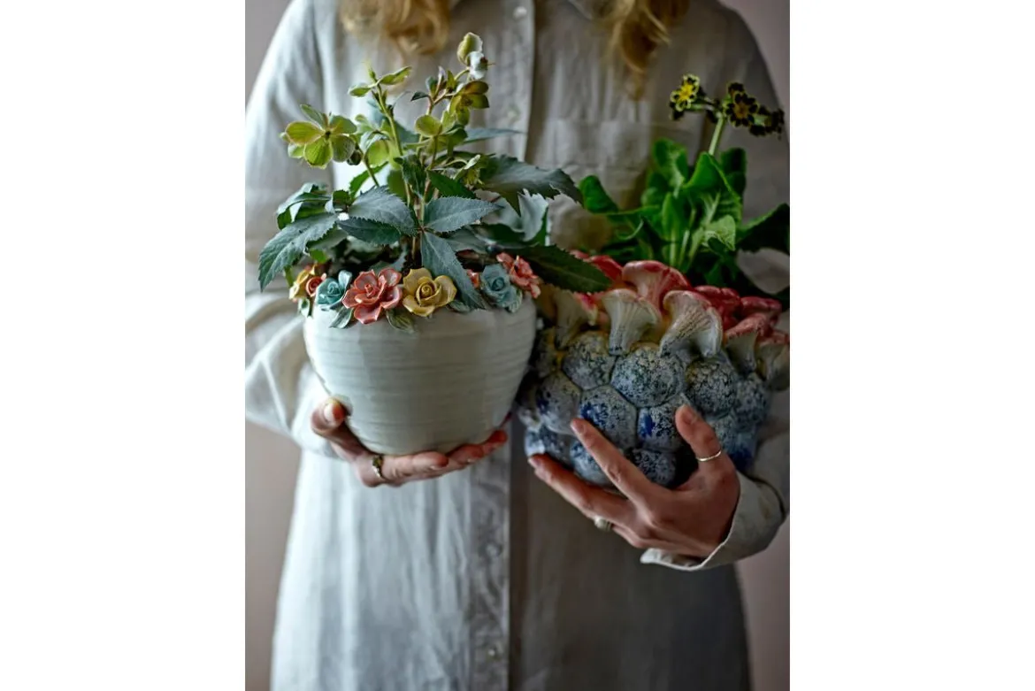Blumentopf „Florena“ – Buntes Steingut