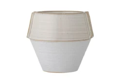 Blumentopf Glaze – aus weißem Steingut