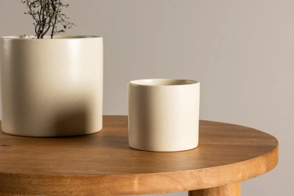 Blumentopf Lumen - im schlichten Design aus Keramik