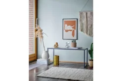 Blumentopf Lunna – Naturglasur in Braun mit Untertasse
