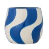 Blumentopf „Maris“ – Blaues Steingut