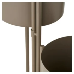 Blumentopf „Marven“ – Braun lackierter Stahl mit modernem 3er-Design