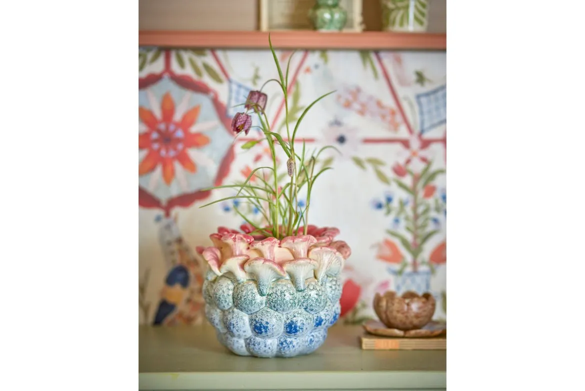 Blumentopf „Myra“ – Buntes Steingut