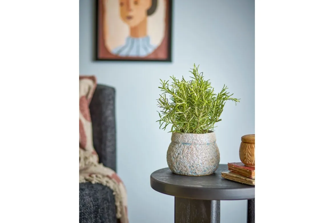 Blumentopf „Nerava“ – Graues Steingut