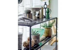 Blumentopf Norell – Steingut mit individueller Glasur in Braun