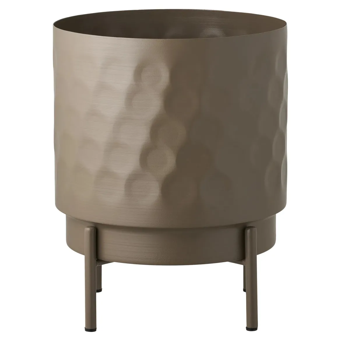 Blumentopf „Ravira“ – Stahl in elegantem Braun
