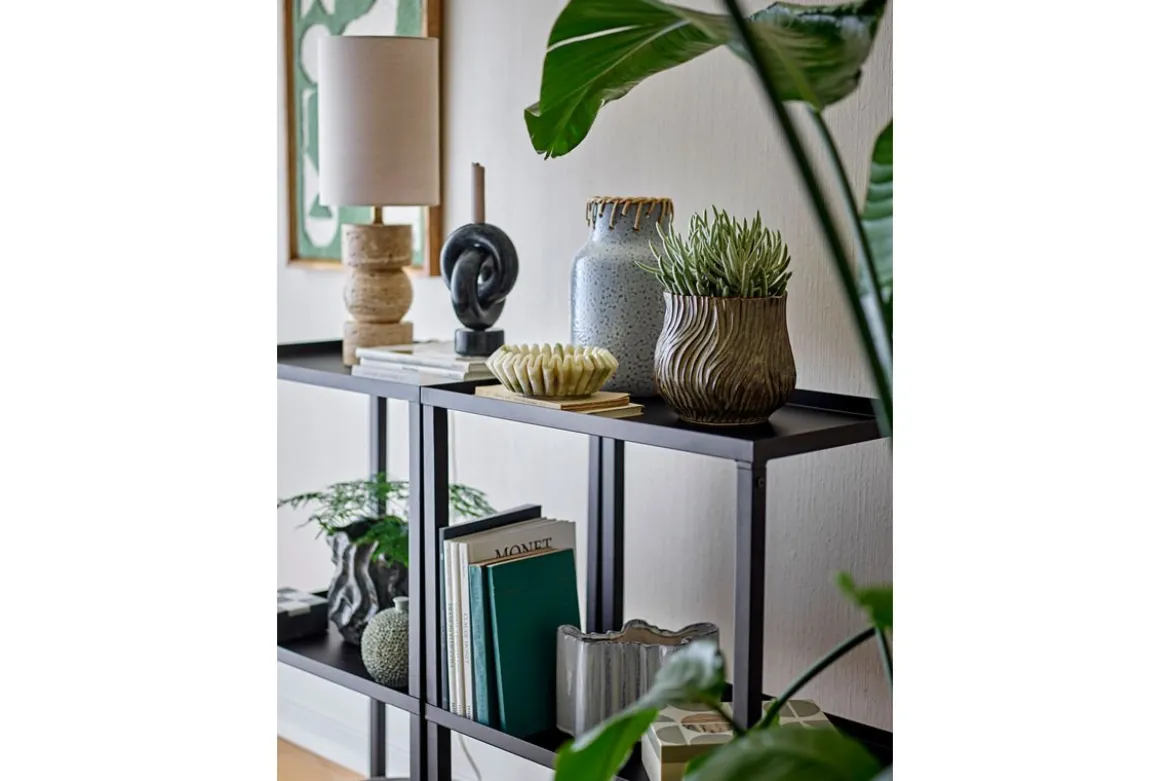 Blumentopf „Terraea“ – Braunes Steingut
