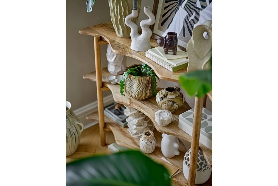 Blumentopf „Terraea“ – Braunes Steingut