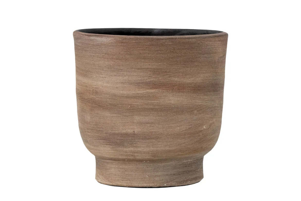 Blumentopf Ty – aus braunem Terrakotta