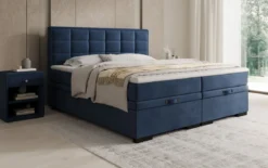 Boxspringbett Alessia mit Stauraum in Samt