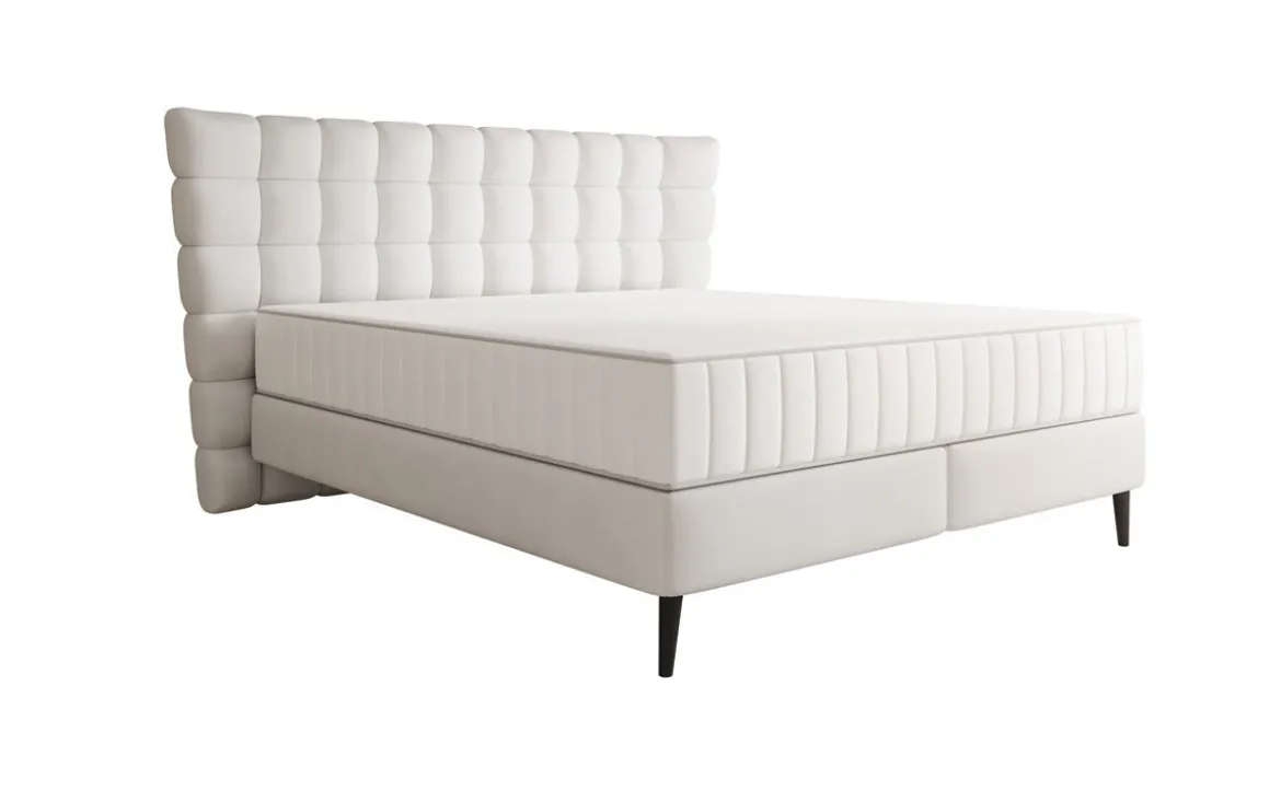 Boxspringbett Alvion in Echtleder