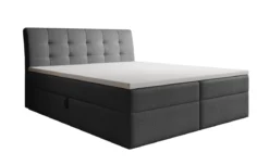 Boxspringbett Amalia Bouclé mit Stauraum