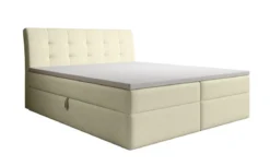 Boxspringbett Amalia Bouclé mit Stauraum