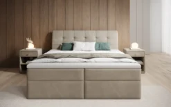 Boxspringbett Amalia Samt mit Stauraum