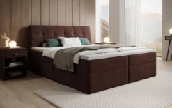 Boxspringbett Amalia Samt mit Stauraum