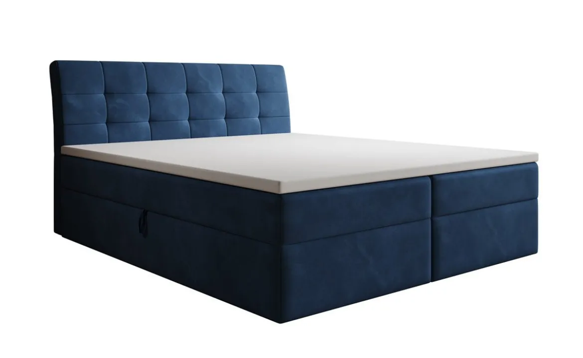 Boxspringbett Amalia Samt mit Stauraum