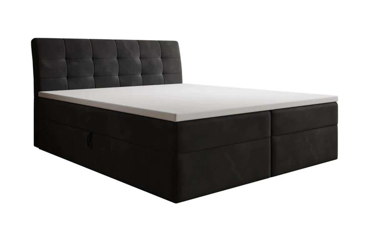 Boxspringbett Amalia Samt mit Stauraum