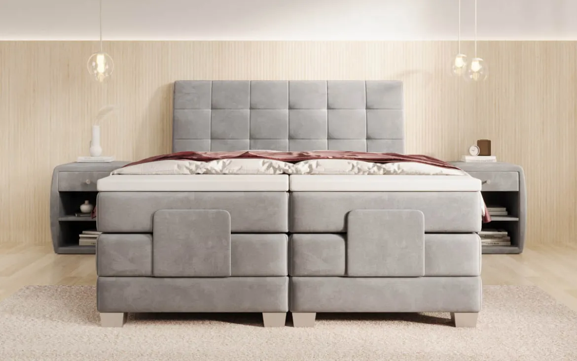 Boxspringbett Amara Samt elektrisch verstellbar