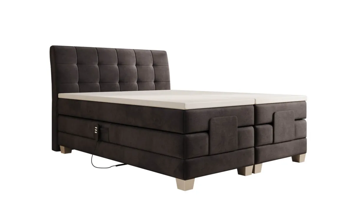 Boxspringbett Amara Samt elektrisch verstellbar