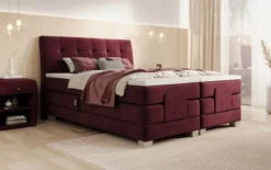 Boxspringbett Amara Samt elektrisch verstellbar