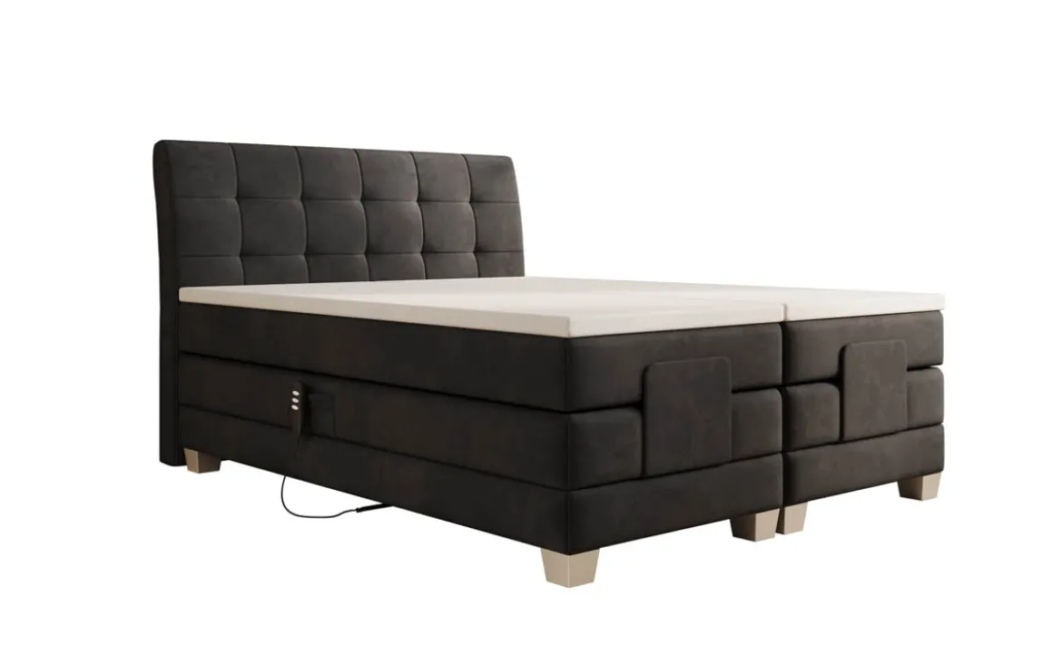 Boxspringbett Amara Samt elektrisch verstellbar